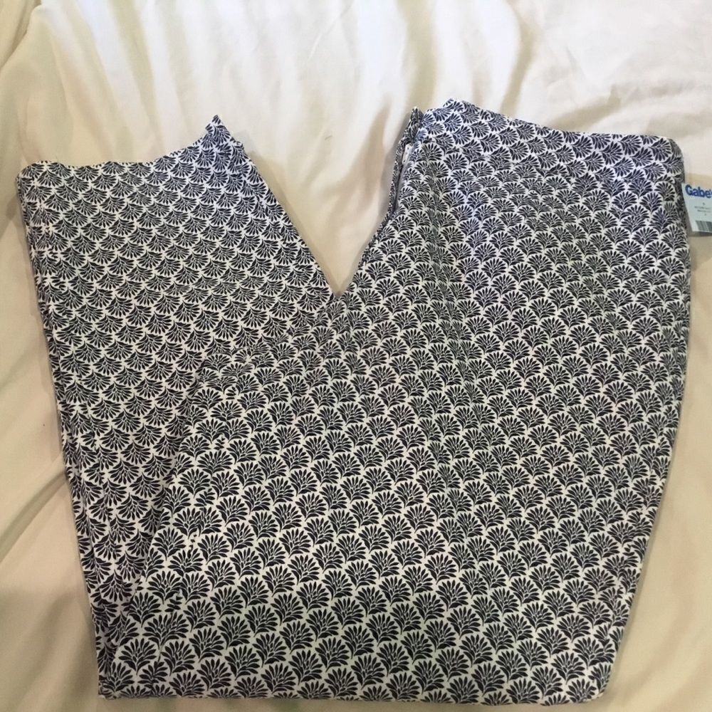 NWT Appleseeds Brand Blue & White Slacks Sz. 12. - Picture 2 of 9